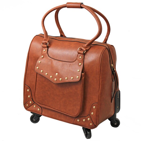 Shop Hang Accessories Urban Ranch Cognac Rolling 15inch Laptop Tote
