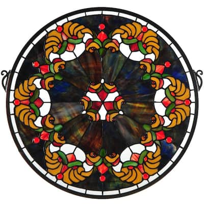Saffron Middleton Medallion Stained Glass Window