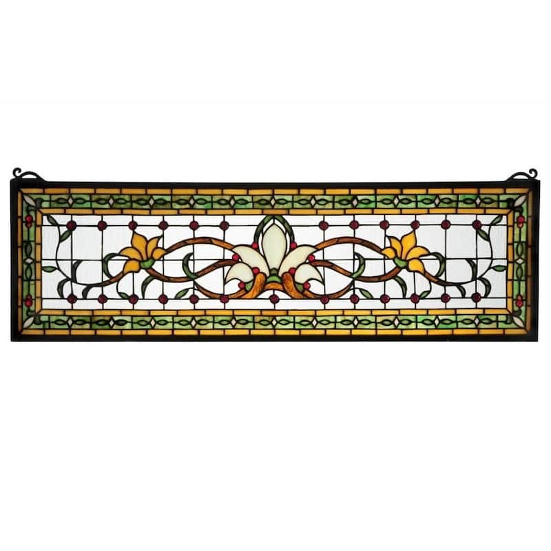 Saffron Fairytale Transom Stained Glass Window Panel - n/a - Saffron Fairytale 