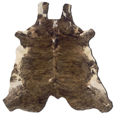 Linon Cowhide Medium Brindle Full Skin Rug - Full Skin