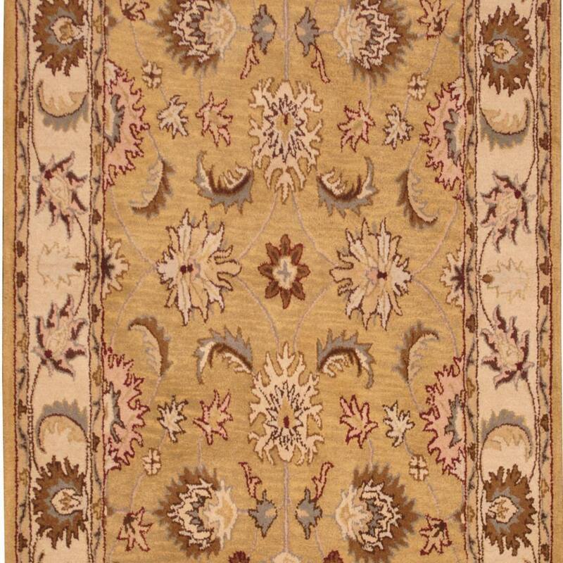 Handmade Tabriz Wool Rug (India) - 5' x 8'