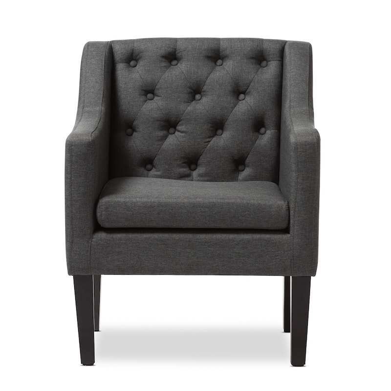 Porch & Den Gowanus Upholstered Button-tufted Modern Club Chair