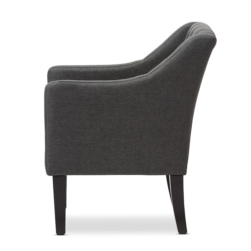 Porch & Den Gowanus Upholstered Button-tufted Modern Club Chair
