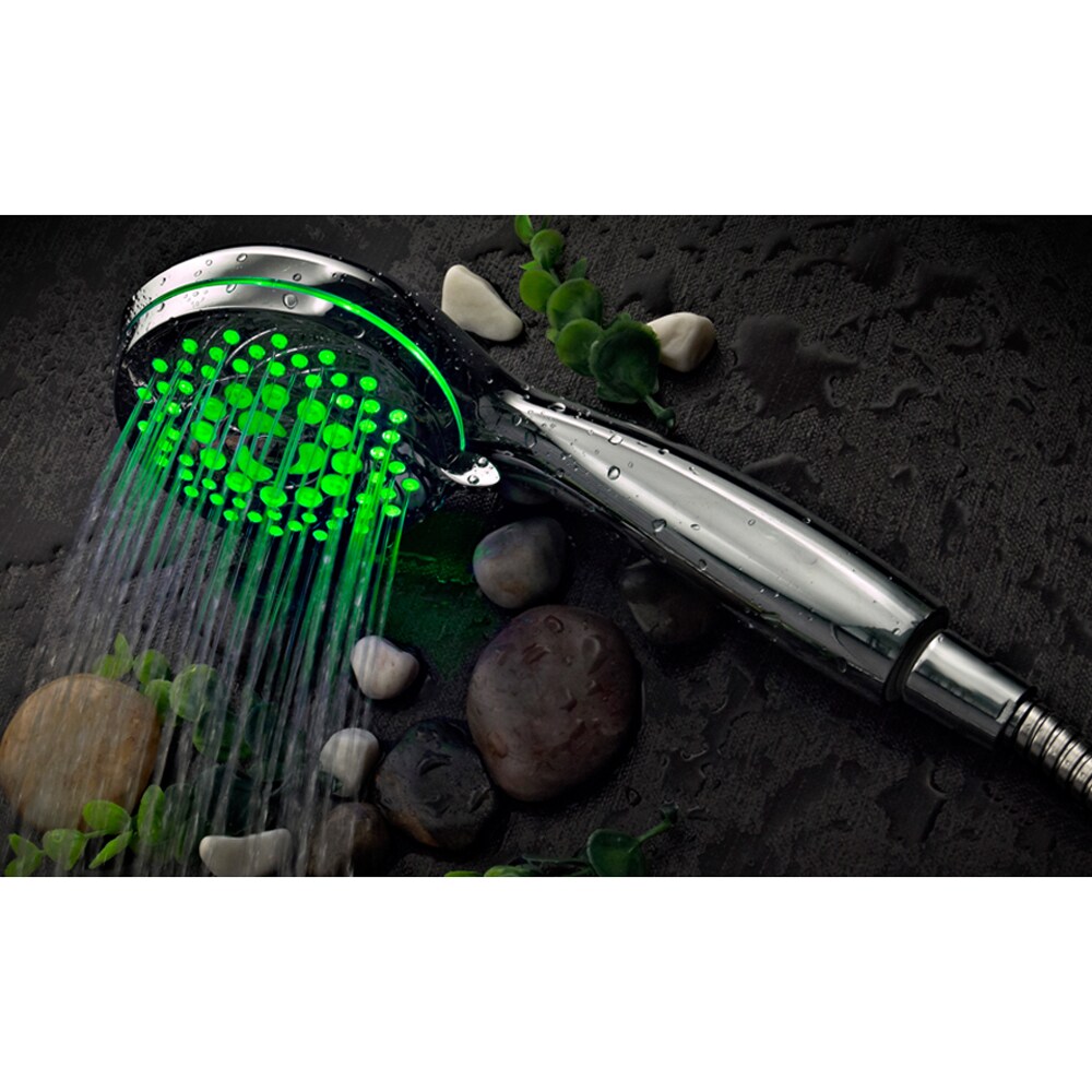 HotelSpa Ultra-Luxury 7-setting LED Hand Shower with Chrome Face