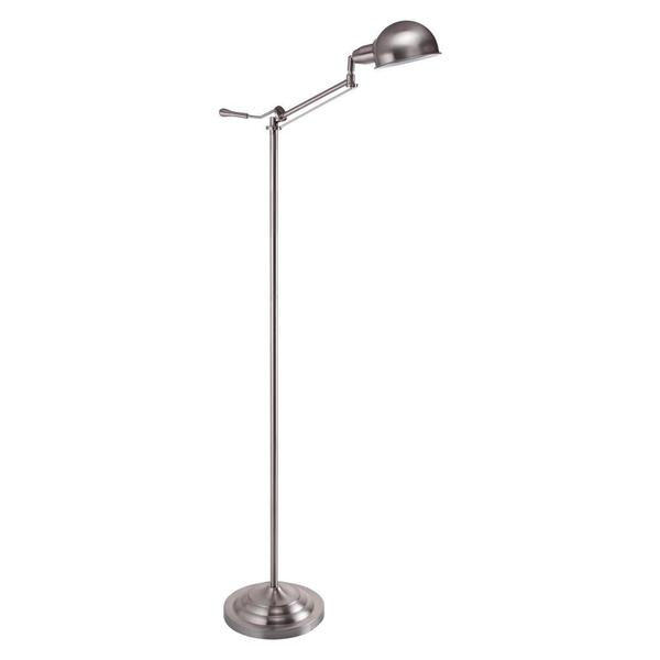 silver task floor lamp