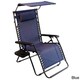 Havenside Home Garden City Oversized Zero Gravity Chair with Sunshade and Drink Tray - Thumbnail 10