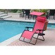 Havenside Home Garden City Oversized Zero Gravity Chair with Sunshade and Drink Tray - Thumbnail 15