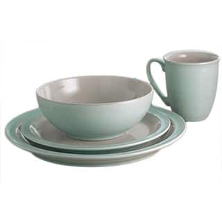 Denby Duet Taupe & Blue 4-piece Place Setting