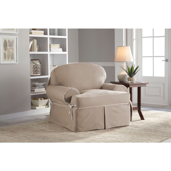 Tailored Solutions Relaxed Fit Twill T Cushion Chair Slipcover