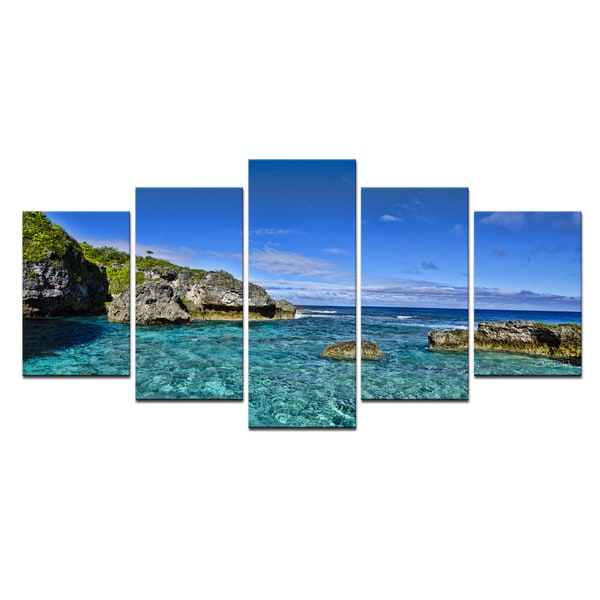 Ready2hangart Chris Doherty Grunge Pano II 5 piece Canvas Wall Art