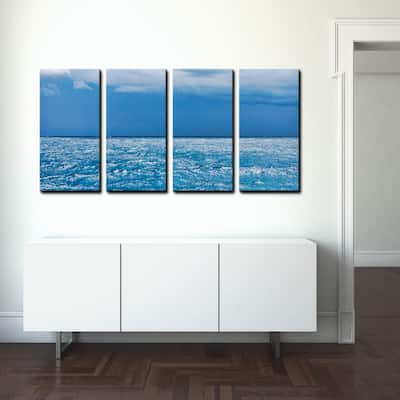 Chris Doherty 'Summer Storm' 4-piece Canvas Wall Art