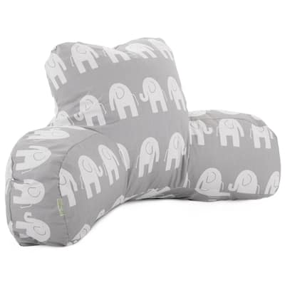 Majestic Home Goods Ellie Cotton Reading Bed Pillow 33 X 6 X 18