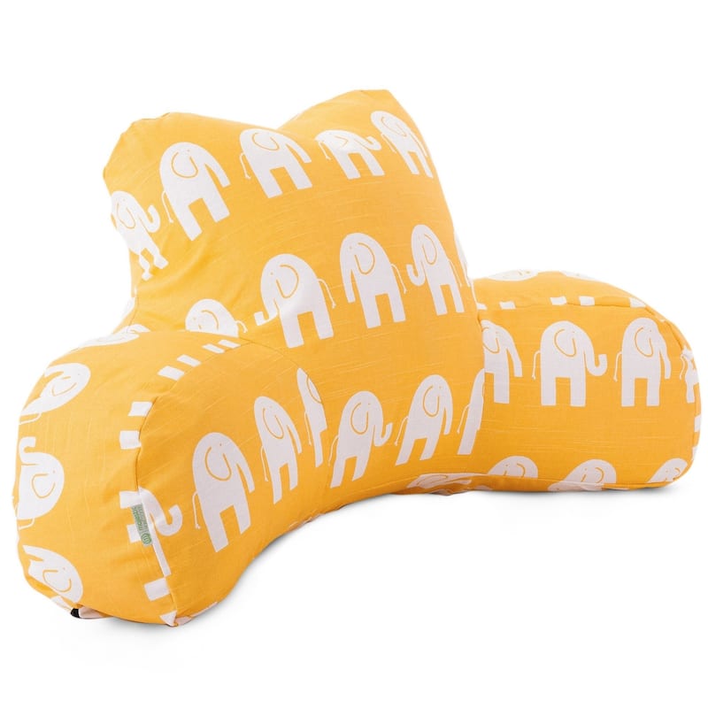 Majestic Home Goods Ellie Cotton Reading Bed Pillow 33 X 6 X 18 - Yellow