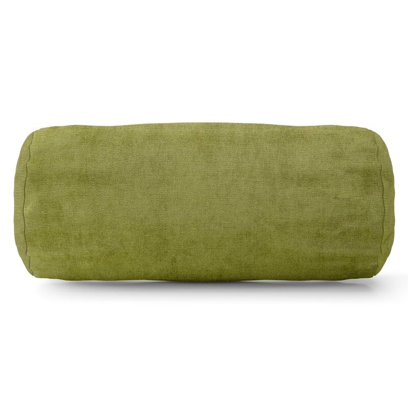 Majestic Home Goods Villa Velvet Round Bolster Throw Pillow - Villa Apple