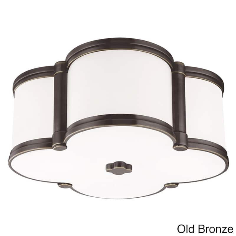 Hudson Valley Chandler 2-light Flush Mount - Old Bronze