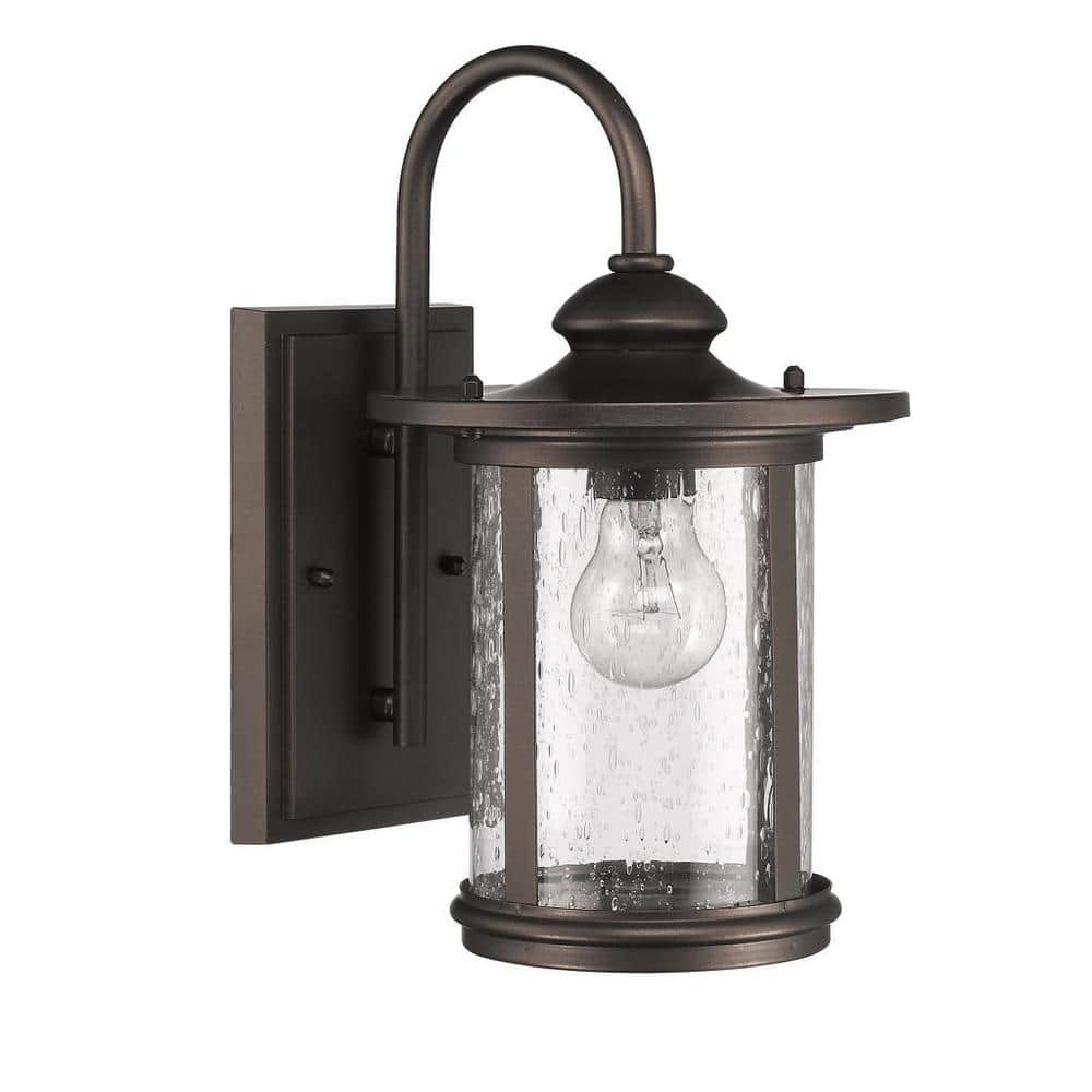 Rubbed Bronze 1-light Outdoor Wall Light