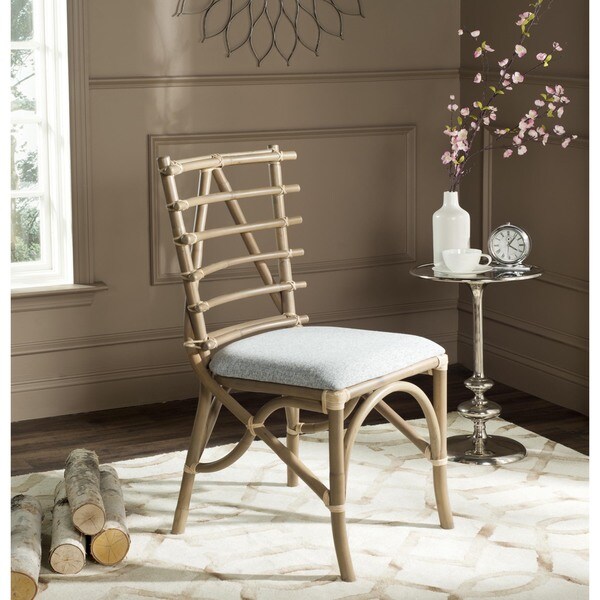 Shop Safavieh Country Classic Dining Cynzia Natural Dining Chairs (Set