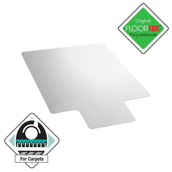 Shop Cleartex Lipped Polycarbonate Chairmat For Thick Carpet