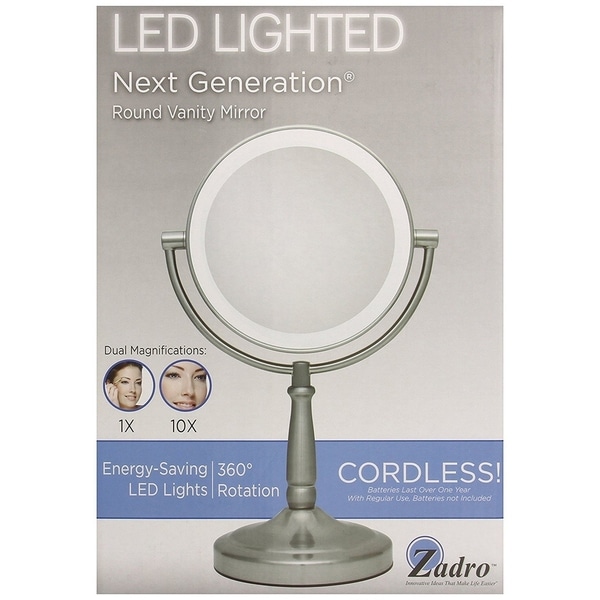 round light up makeup mirror