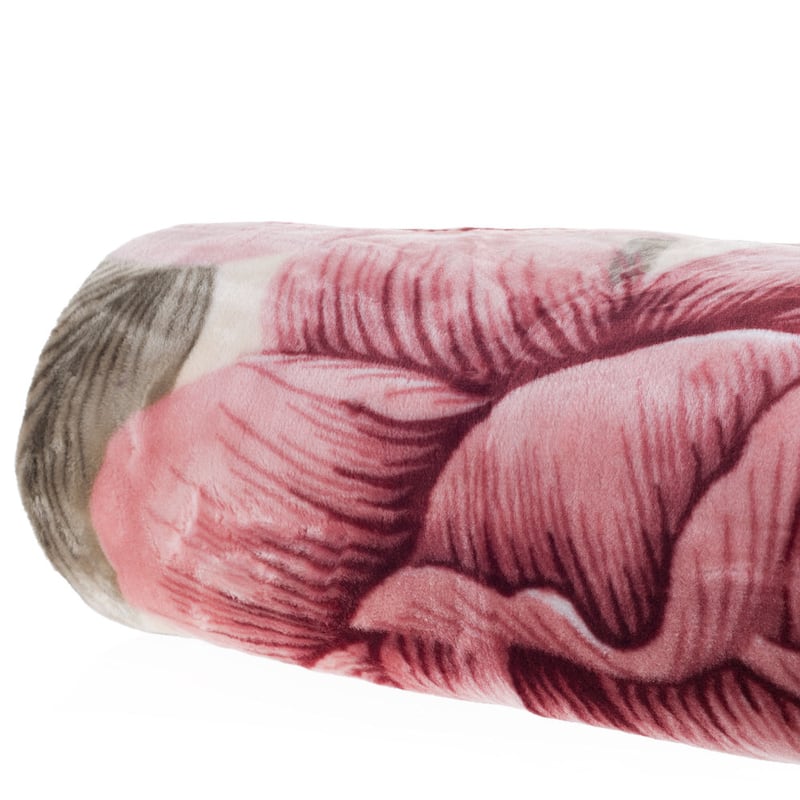 Throw Blanket - Oversized 91x74 Machine-Washable Bedding - Mink-Style 7.5lb Weighted Blanket by Lavish Home (Rose)