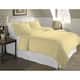 Pointehaven 200 GSM Superior Flannel Solid Color Duvet Cover Set - Straw - Full/Full - Queen - 3 Piece