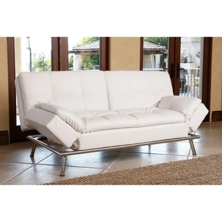 White Leather Sofa white leather sectional sofa with chrome legs modern living room Abbyson Marquee White Convertible Sofa White Leather Sofa white leather recliner sofa danyhoc furniture Abbyson Marquee White Convertible Sofa
