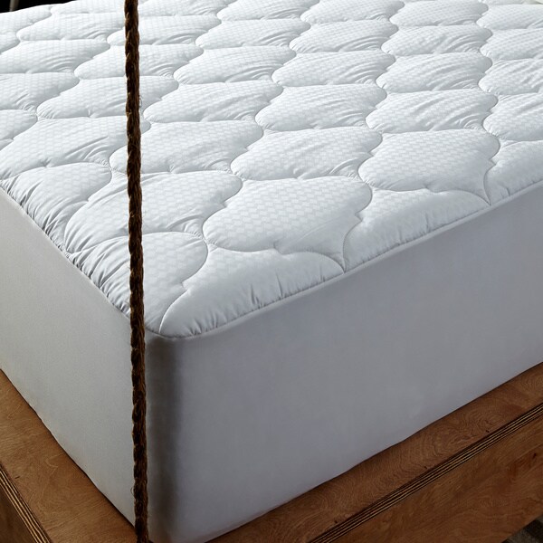 Behrens England 300 Thread Count Cotton Diamond Mattress Pad