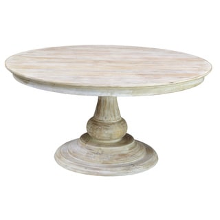 round 60 table dining inch wood tables denso kosas pedestal room kitchen inches overstock shopping furniture whitewash wash bar distressed