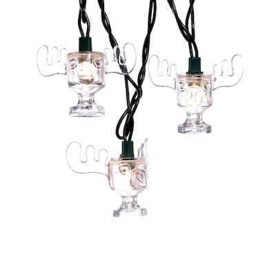 Kurt Adler UL 10-Light National Lampoon Christmas Vacation Wally World Moose Mug Light Set