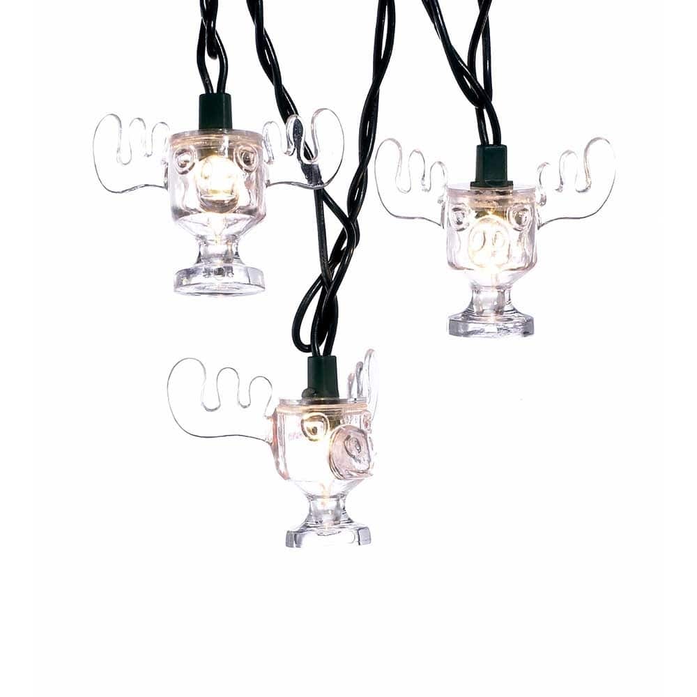 Kurt Adler UL 10-Light National Lampoon Christmas Vacation Wally World Moose Mug Light Set