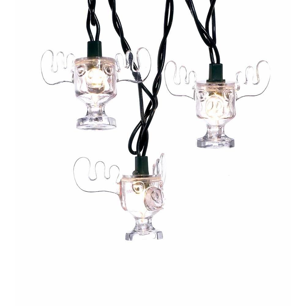 Kurt Adler UL 10-Light National Lampoon Christmas Vacation Wally World Moose Mug Light Set