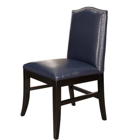 Abbyson Stacy Leather Nailhead Trim Dining Chair