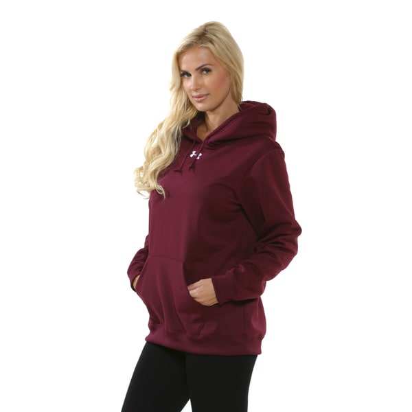 women's maroon under armour hoodie