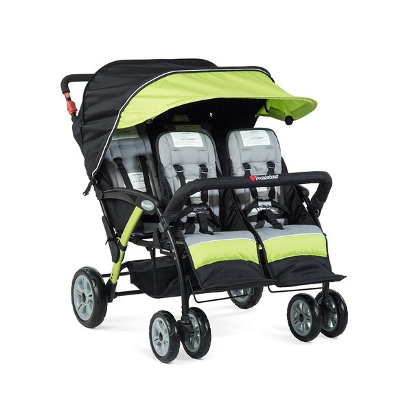 Foundations Quad Sport Lime 4-passenger Stroller