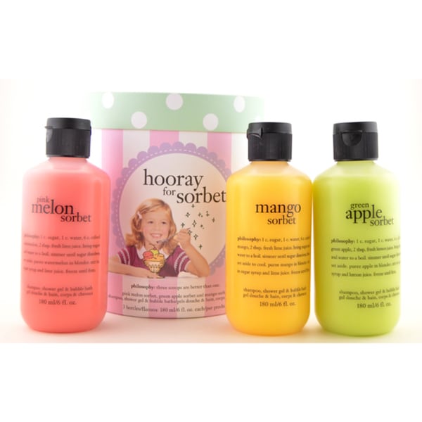 Philosophy Hooray For Sorbet 3 piece Bath Gift Set  