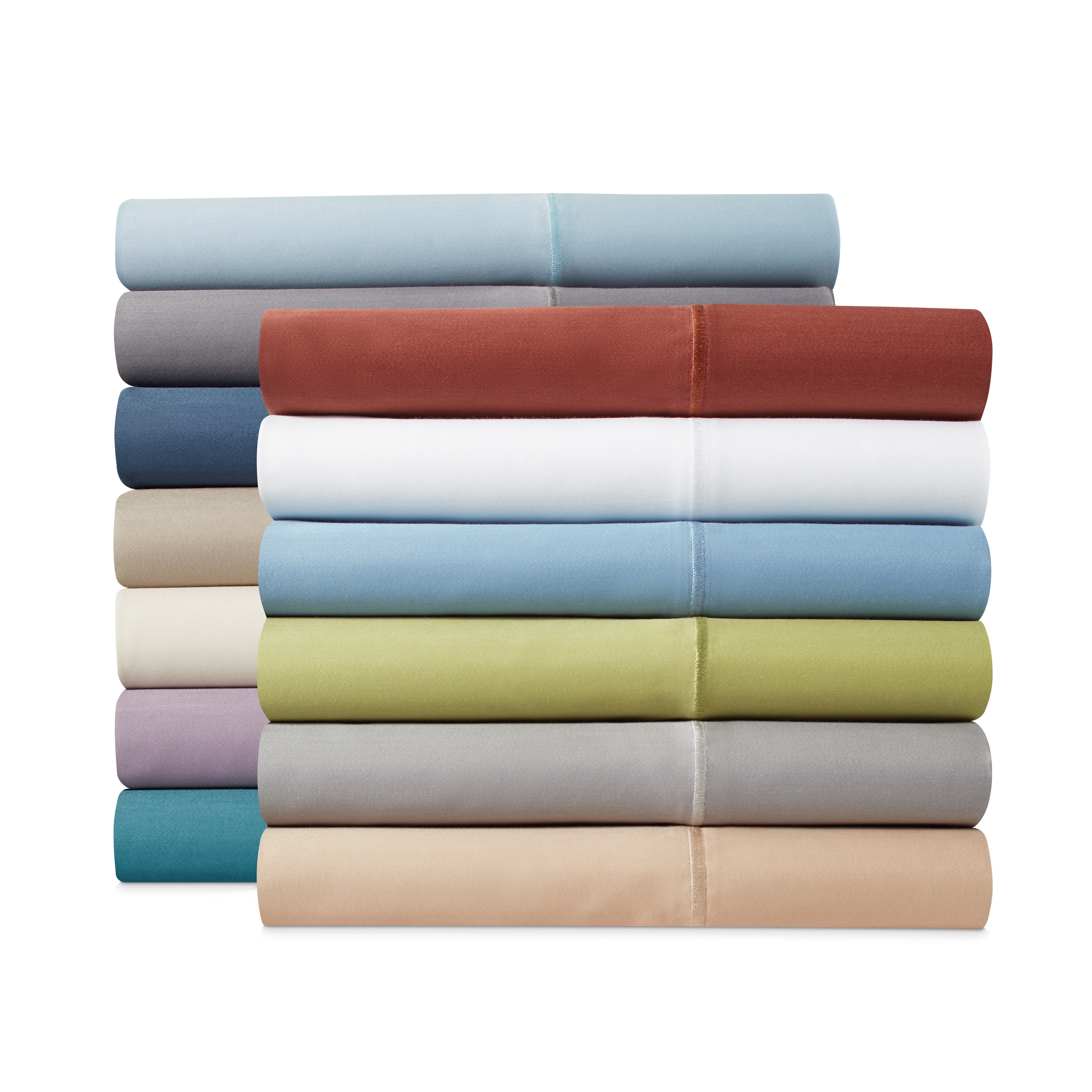 1000 TC Deep Pocket 4 PC Sheet Set Egyptian Cotton All Sizes Moss Striped