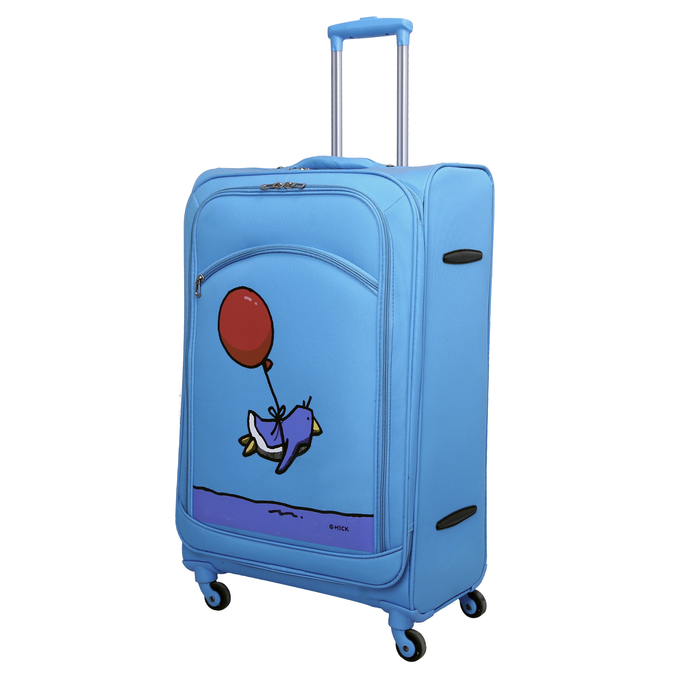 sky blue suitcase