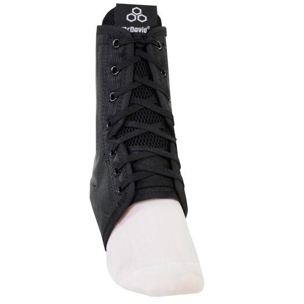 black McDavid Level 3 Ankle Brace with lace up stays