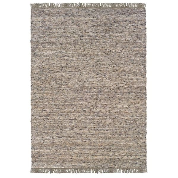 Verginia Berber Boucle Wool Rug - 5'3" x 7'6" - Ivory/Brown