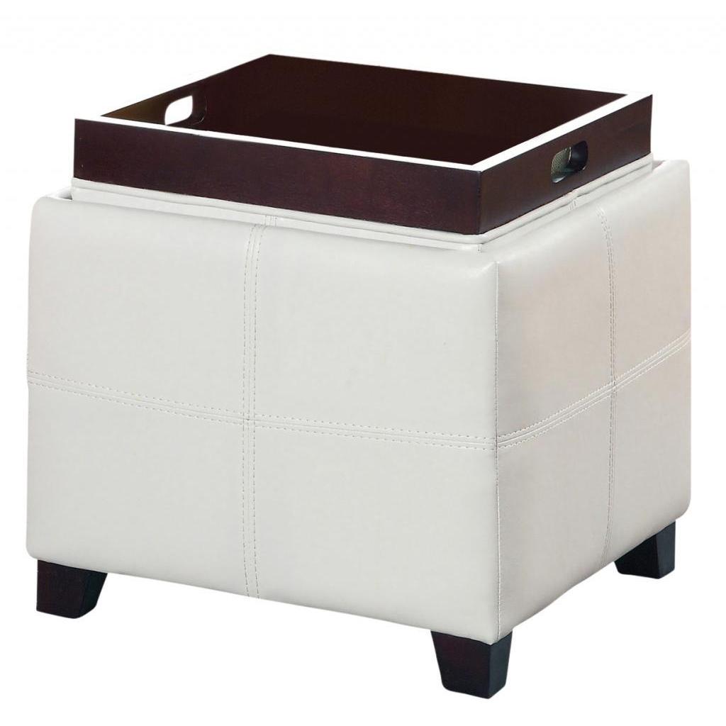 Armen Living Contemporary Storage Ottoman With Tray - Free Anton II Storage Ottoman with Reversible Tray - Armen Living Contemporary Storage Ottoman With Tray - Free