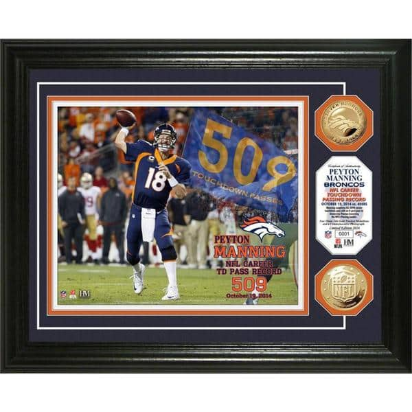 Peyton Manning Denver Broncos Autographed 16 x 20 Super Bowl 50