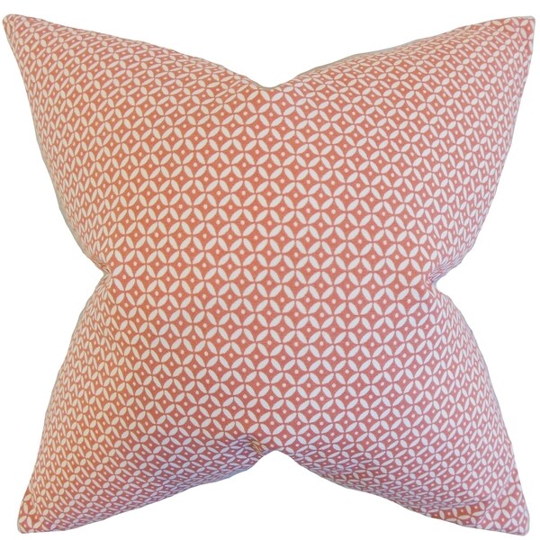 Nima Geometric Blush Down and Feather Filled Throw Pillow. Opens flyout.
