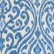 preview thumbnail 2 of 0, Ennis Ikat Feather Filled Blue Throw Pillow