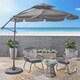 preview thumbnail 22 of 20, Outdoor Baja Banana Canopy Umbrella by Christopher Knight Home, Base Included