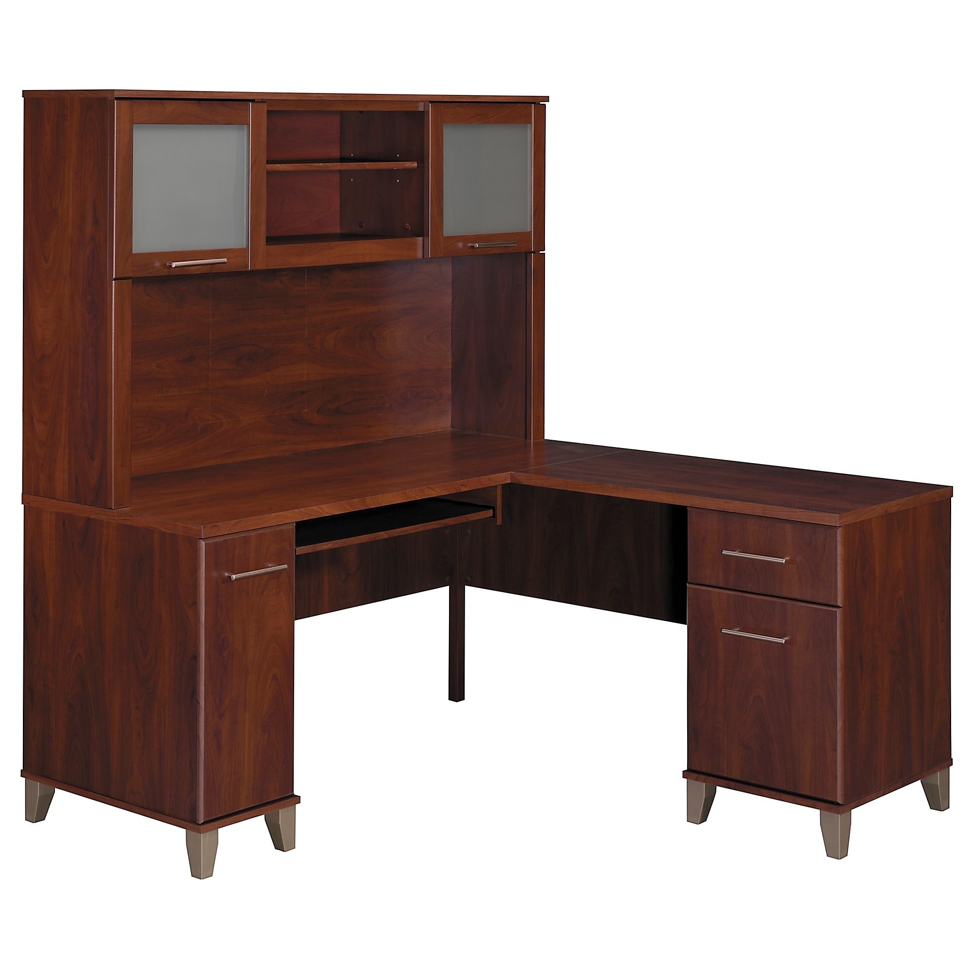 Shop Somerset 60w L Shaped Desk With Hutch Ships To Canada