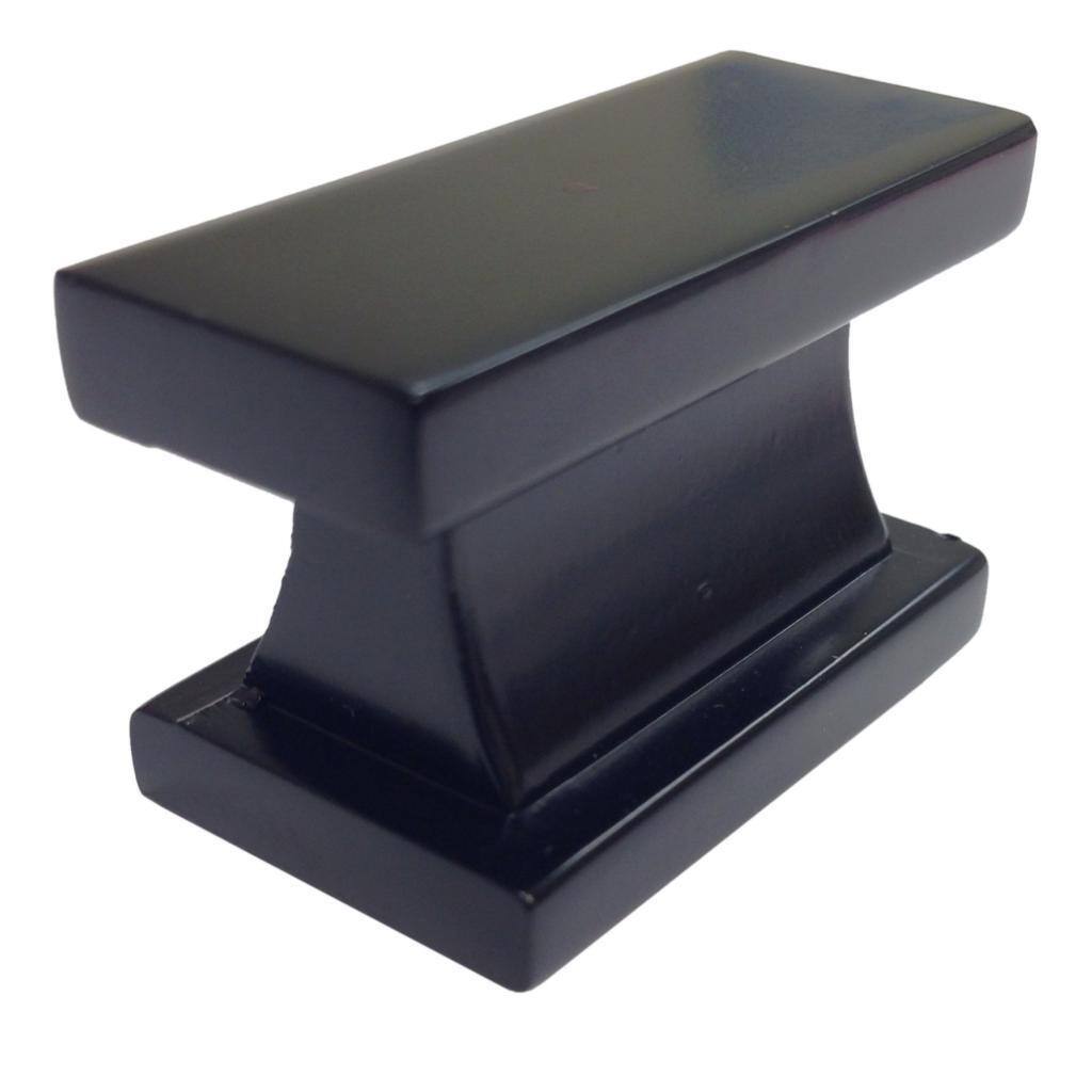 Southern Hills Black Rectangle Cabinet Knobs (Pack of 5)