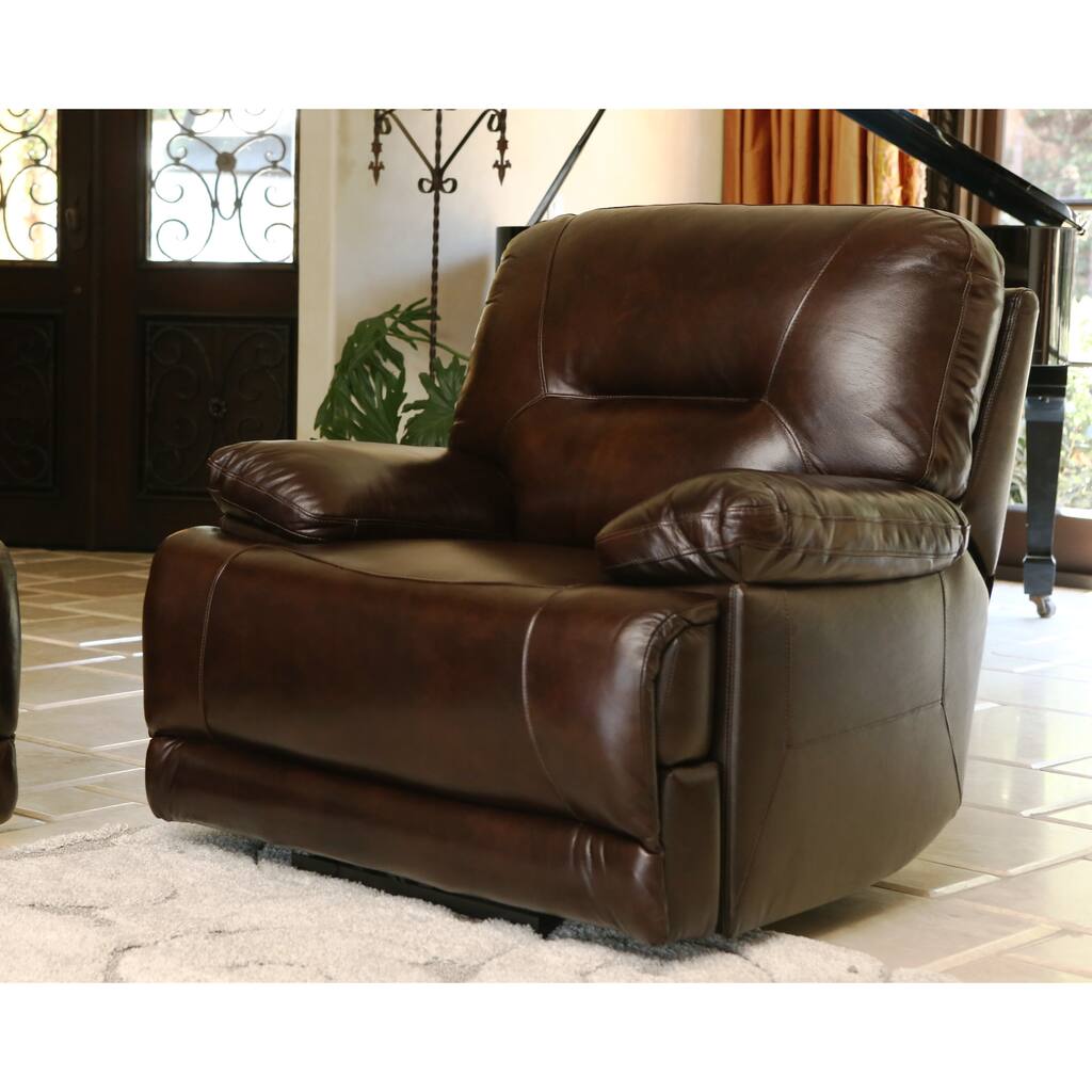 Abbyson Breckinridge Top Grain Leather Power Recliner