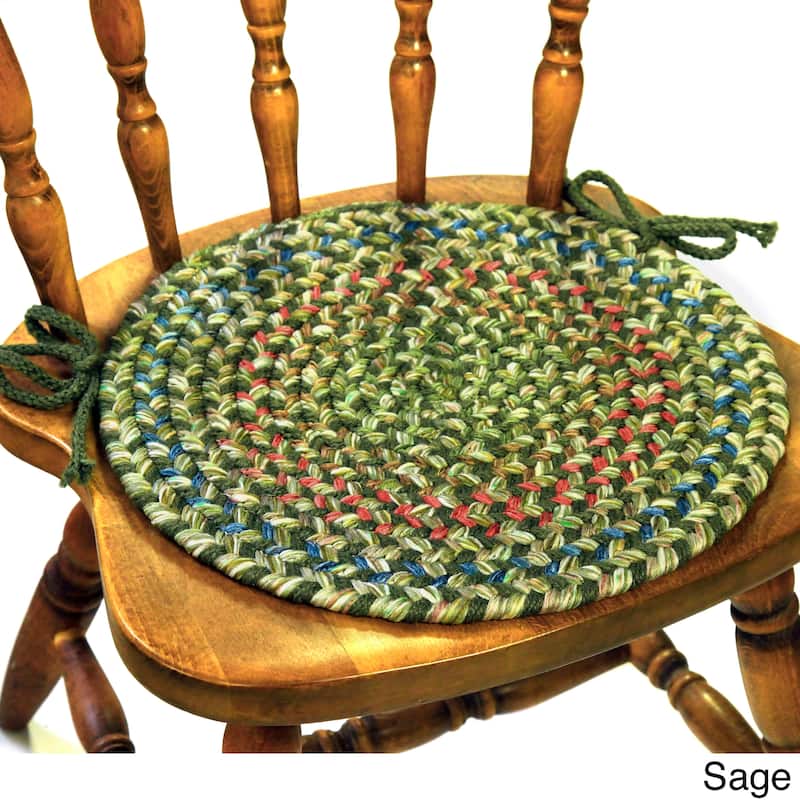 Katie Braided Chair Pads by Rhody Rug (Set of 4)