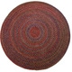 preview thumbnail 19 of 27, Rhody Rug Katie Indoor/ Outdoor Braided Area Rug Burgundy - 4' Round