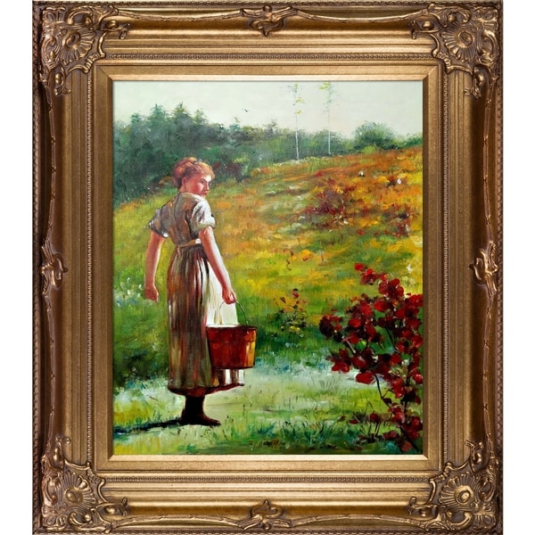 Winslow Homer Returning From The Spring Hand Painted Framed Canvas Art ...